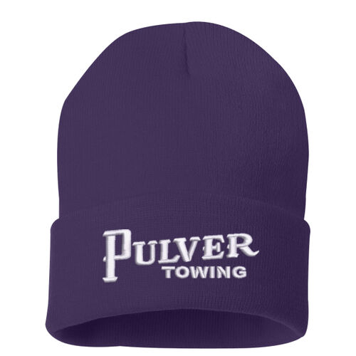 Pulver Towing Knit Beanie - Purple Thumbnail