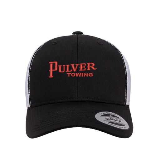 Pulver Towing Retro Trucker Cap - Black/White Thumbnail