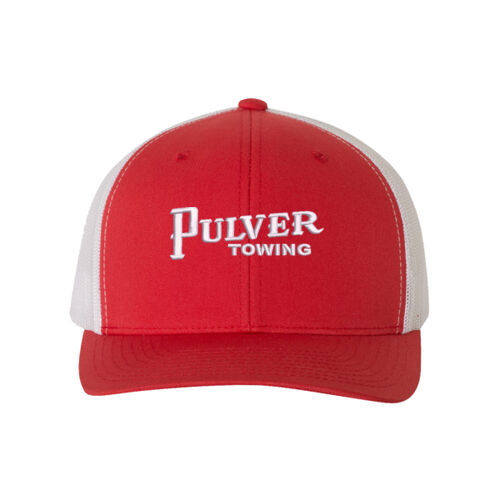 Pulver Towing Retro Trucker Cap - Red/White Thumbnail